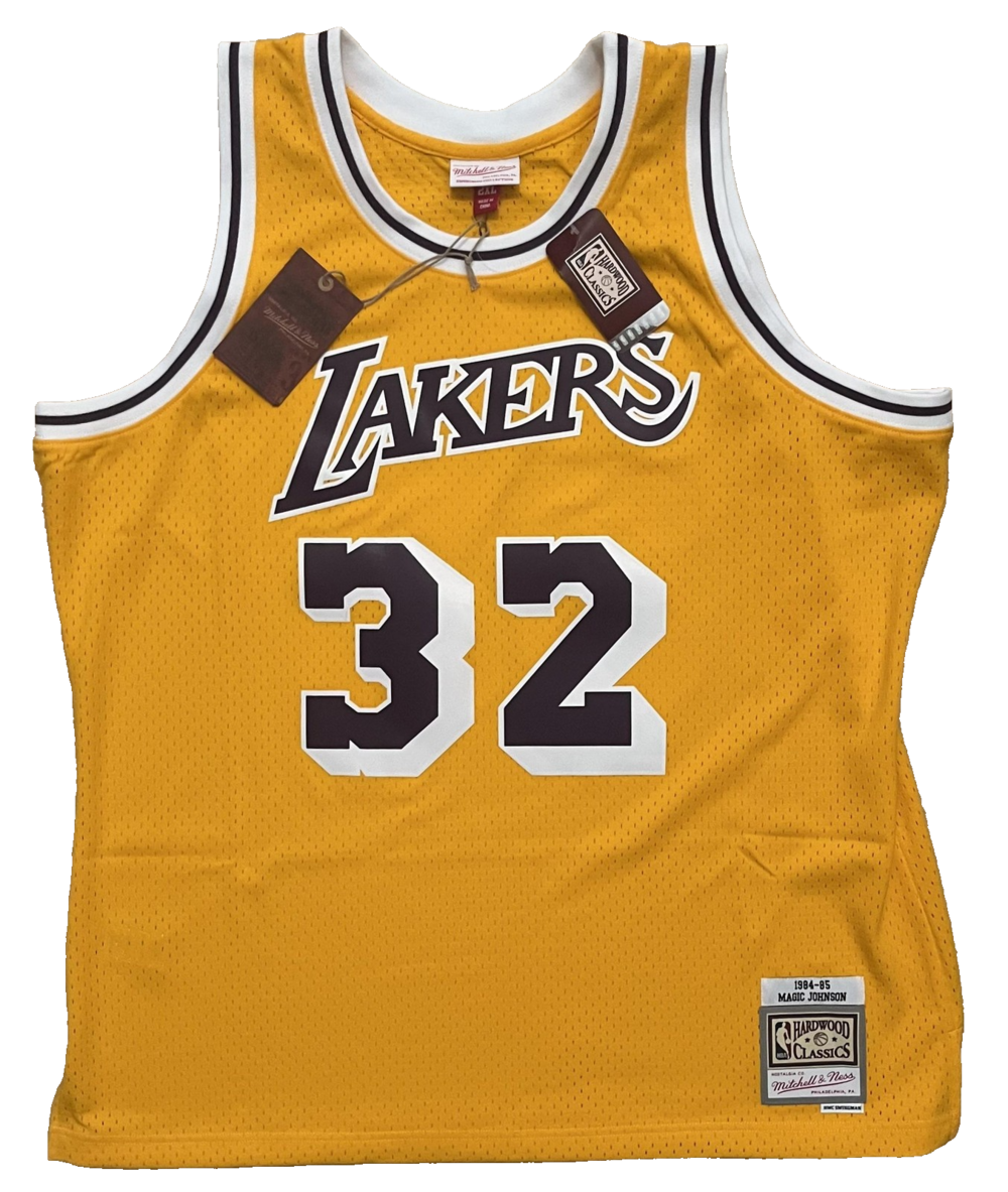 Los Angeles Lakers Jersey Mens 2XL NBA Magic Johnson XXL Mitchell Ness NEW